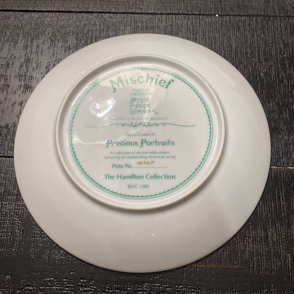 Vintage 1986 “Mischief “ Plate with Bessie Pease Gutman Art! - Picture 2 of 3